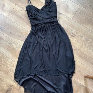 Studio Black Asymmetrical High-Low Cocktail Dress